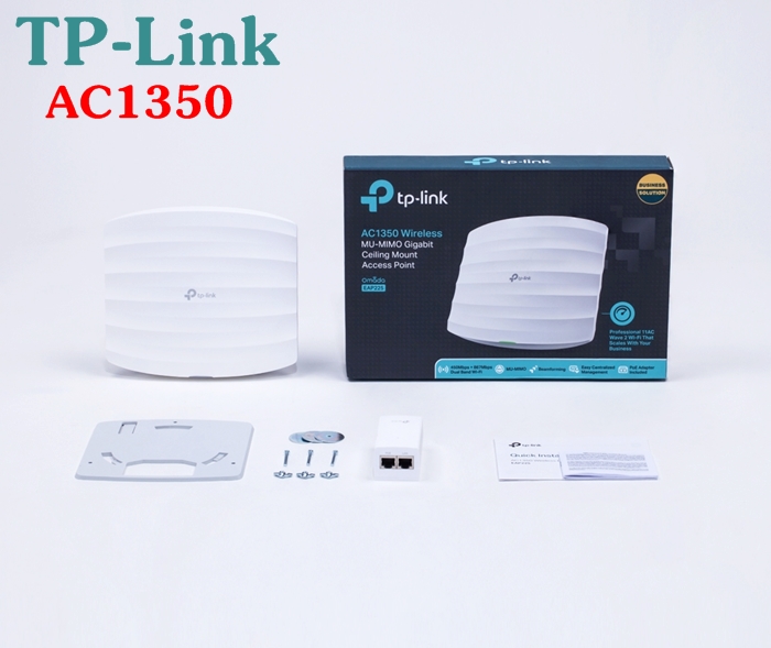 Access Point âm trần (gắn trần) Wifi MU-MIMO Gigabit AC1350 TP-link